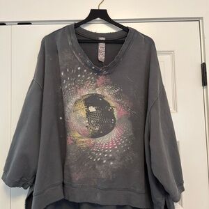 New! Only tried on and never worn! Disco Ora hi/lo sweatshirt.